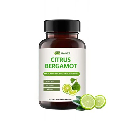 Citrusaugļu bergamotu kapsulas